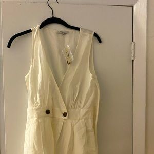 Madewell Button-Waist Wrap Midi Dress